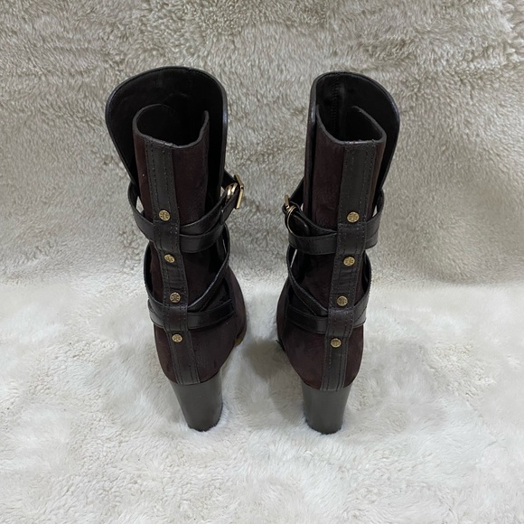 Tory Burch Women’s Valcuna Jamie Brown Suede Boots - Picture 6 of 9